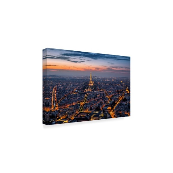 Giuseppe Torre 'Paris Eiffel' Canvas Art,16x24